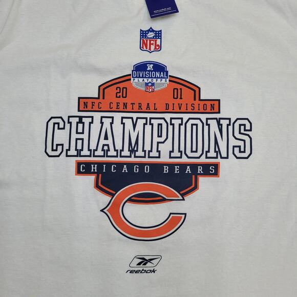 Vintage 2001 Chicago-Bears Shirt Large 23x29 NFV-Central Division - Picture 10 of 15